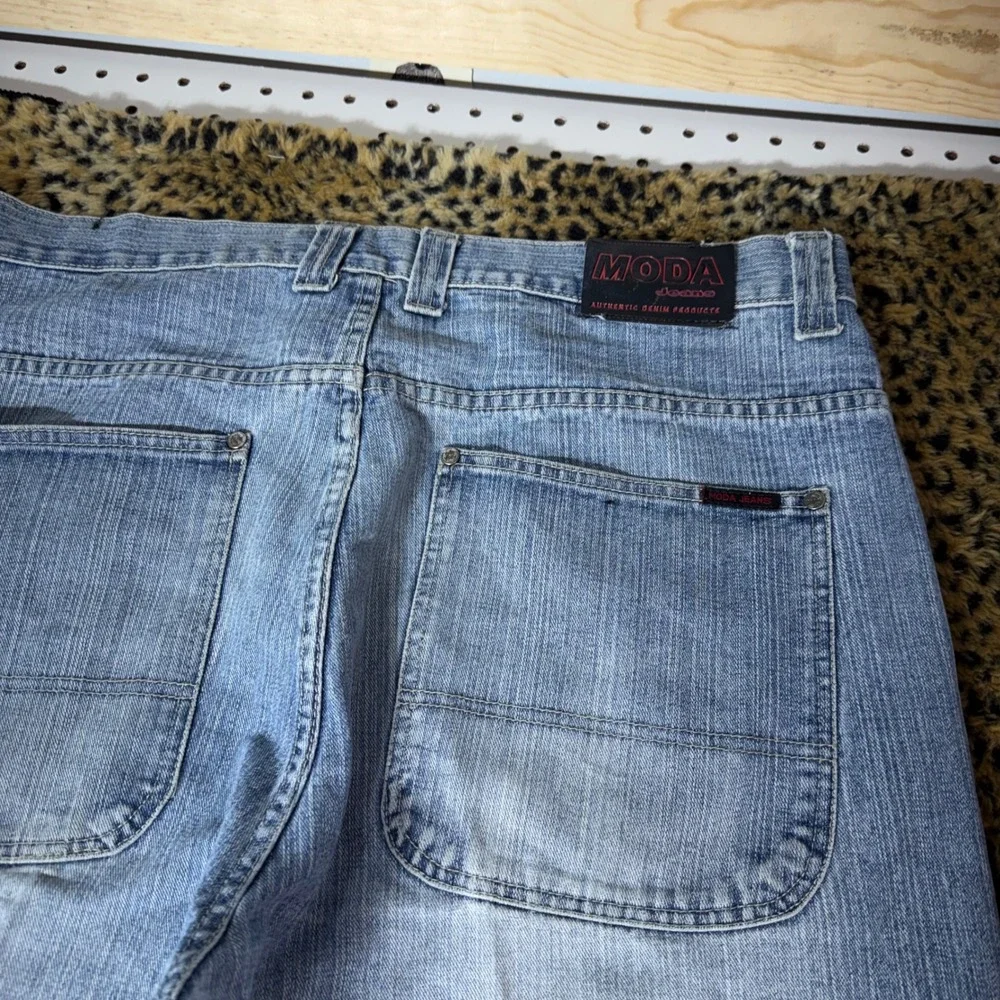 2000s Y2K Skater Baggy Moda Blue Jeans Size 40x34